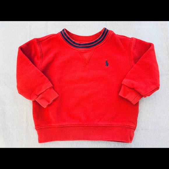 Ralph Lauren Other - Ralph Lauren Red Cotton Sweater, Toddler Boy